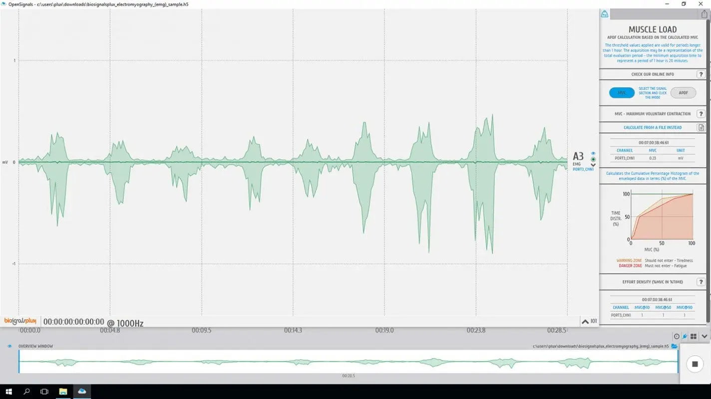 Muscle Load (EMG) Analysis Add-on